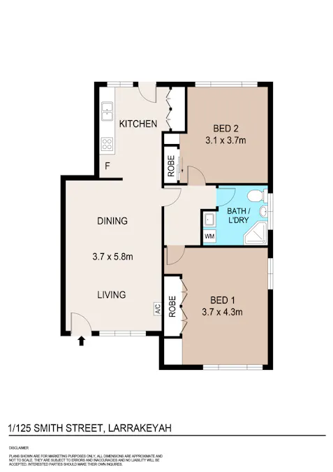 1/125 Smith Street, Larrakeyah, NT, 0820 - Floorplan 1