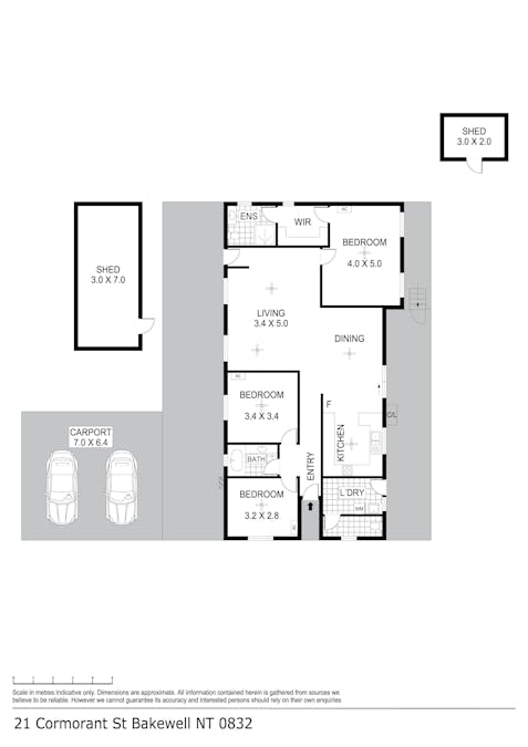 21 Cormorant Street, Bakewell, NT, 0832 - Floorplan 1
