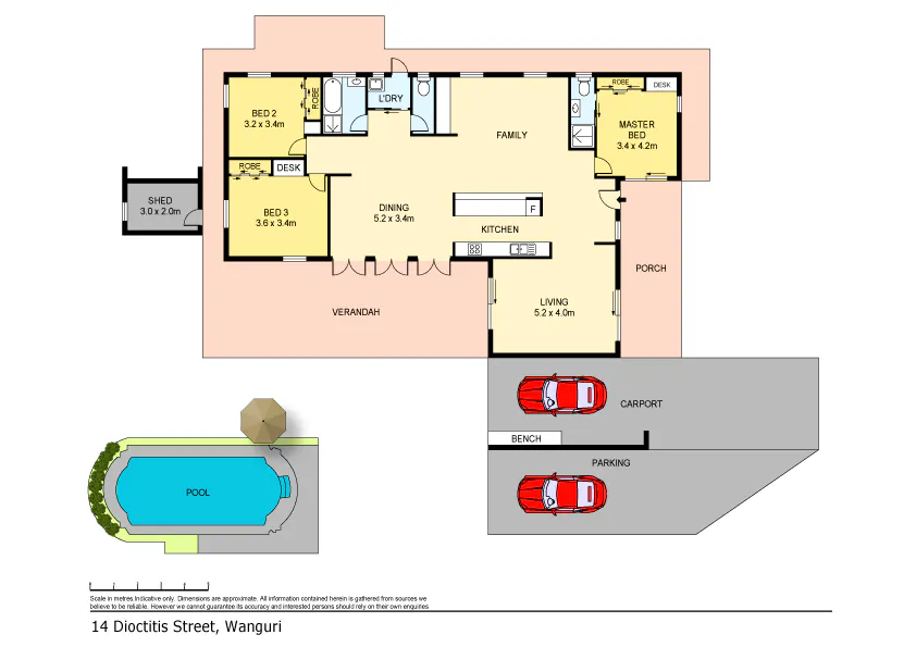 14 Dioctitis Street, Wanguri, NT, 0810 - Floorplan 1