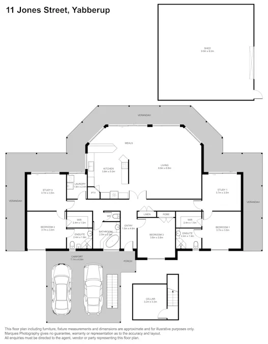 11 Jones Street, Yabberup, WA, 6239 - Floorplan 1