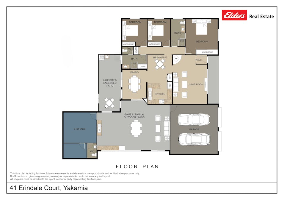 41 Erindale Court, Yakamia, WA, 6330 - Floorplan 1