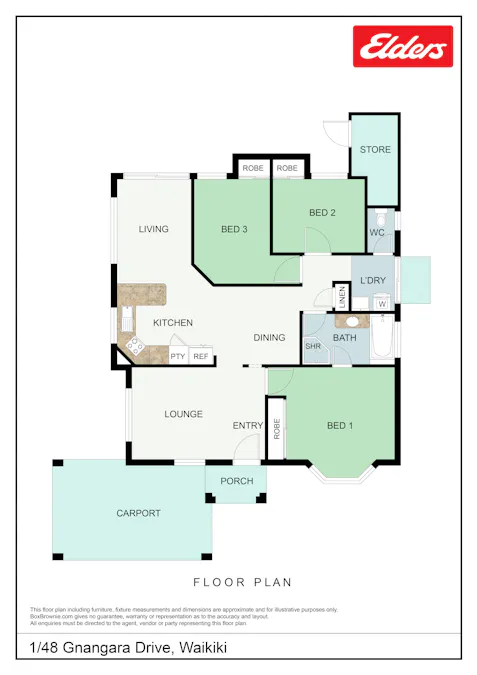 1/48 Gnangara Drive, Waikiki, WA, 6169 - Floorplan 1