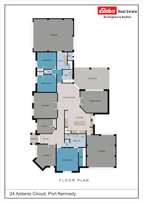 24 Antonio Circuit, Port Kennedy, WA, 6172 - Floorplan 1