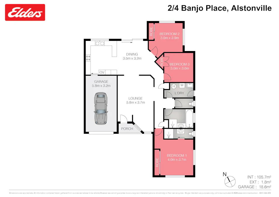 2/4 Banjo Place, Alstonville, NSW, 2477 - Floorplan 1