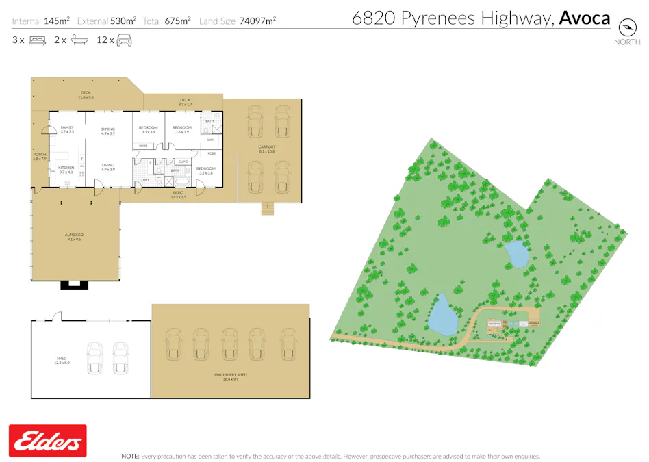 6820 Pyrenees Highway, Avoca, VIC, 3467 - Floorplan 1