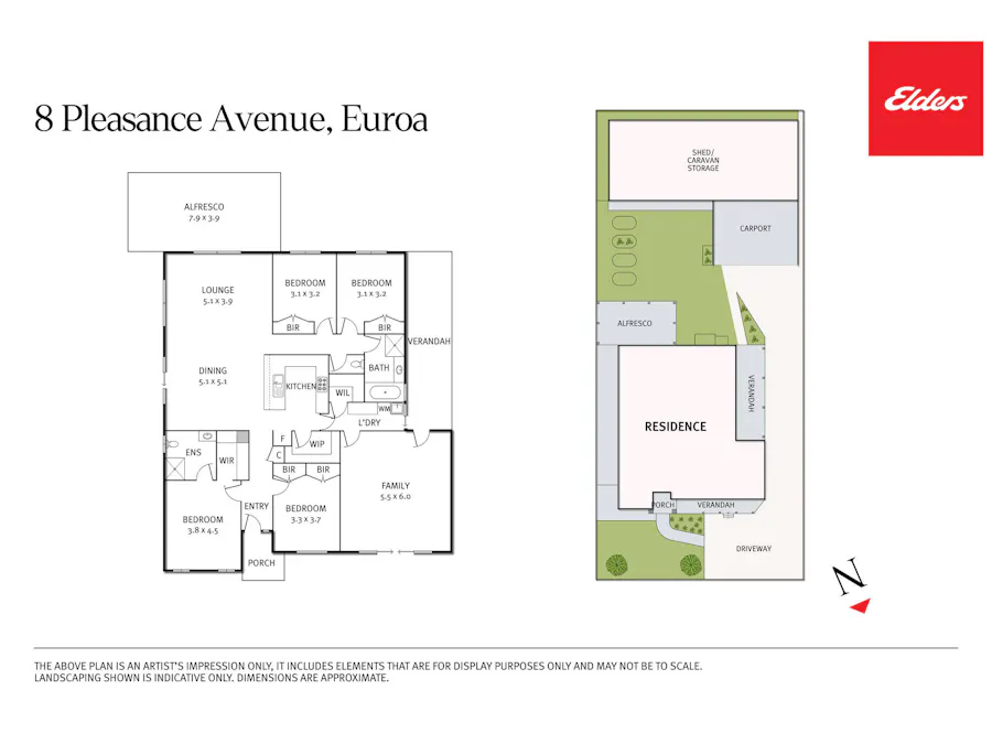 8 Pleasance Avenue, Euroa, VIC, 3666 - Floorplan 1