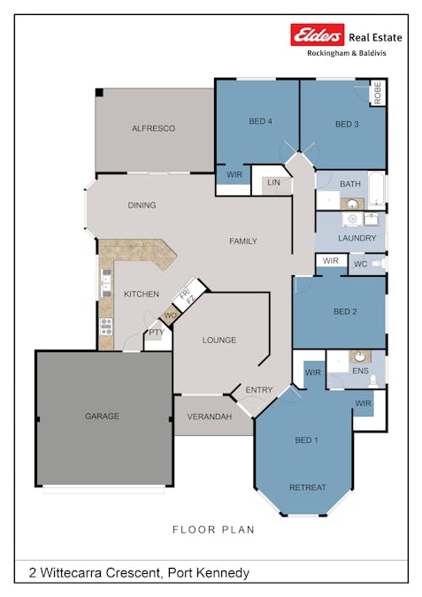 2 Wittecarra Crescent, Port Kennedy, WA, 6172 - Floorplan 1