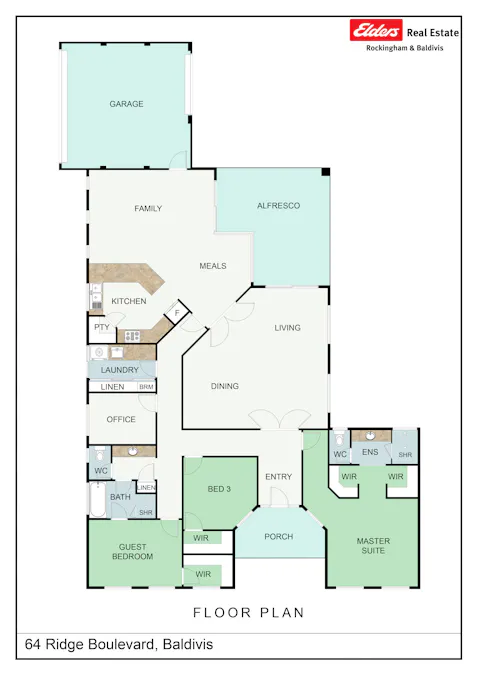 64 Ridge Boulevard, Baldivis, WA, 6171 - Floorplan 1