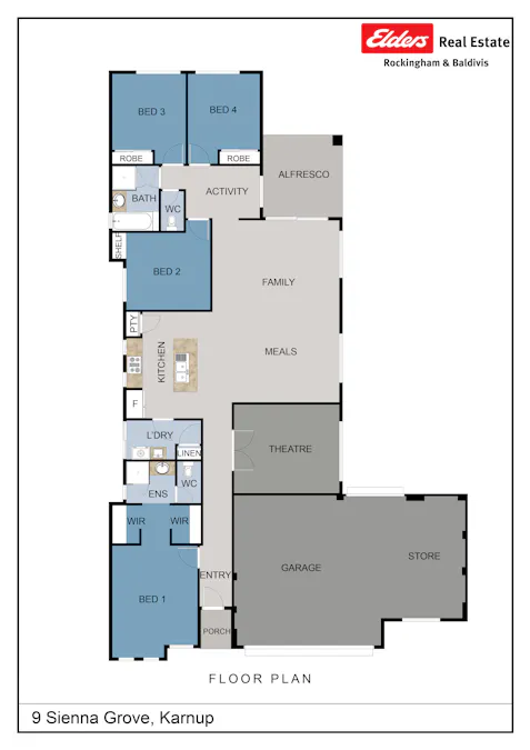 9 Sienna Grove, Karnup, WA, 6176 - Floorplan 1