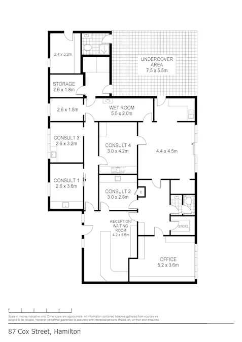 87 Cox Street, Hamilton, VIC, 3300 - Floorplan 1
