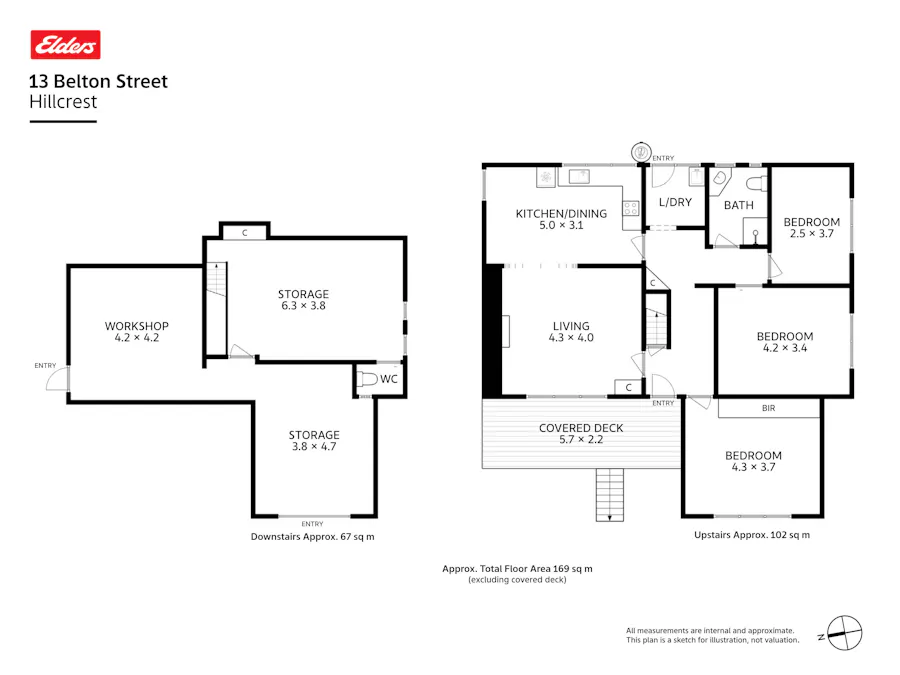 13 Belton Street, Hillcrest, TAS, 7320 - Floorplan 1