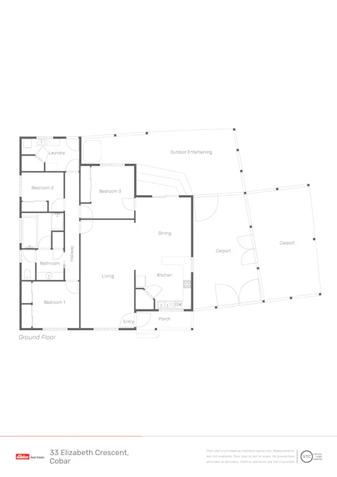 33 Elizabeth Crescent, Cobar, NSW, 2835 - Floorplan 1