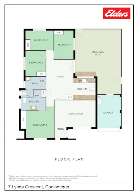 7 Lynda Crescent, Cooloongup, WA, 6168 - Floorplan 1