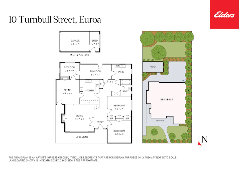 10 Turnbull Street, Euroa, VIC, 3666 - Floorplan 1