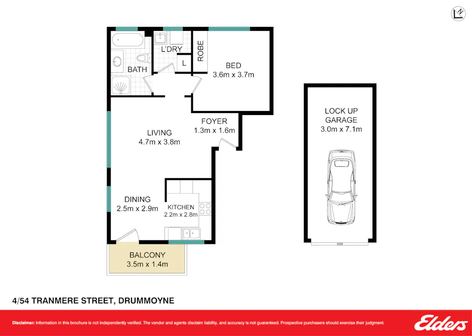 4/54 Tranmere Street, Drummoyne, NSW, 2047 - Floorplan 1