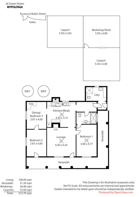26 Green Street, Mypolonga, SA, 5254 - Floorplan 1