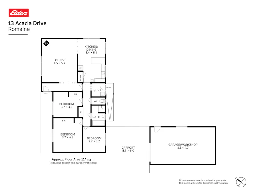 13 Acacia Drive, Romaine, TAS, 7320 - Floorplan 1