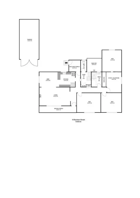 18 Borlase Street, Ceduna, SA, 5690 - Floorplan 1