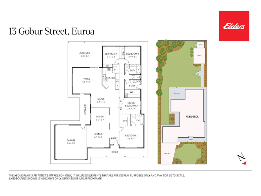 13 Gobur Street, Euroa, VIC, 3666 - Floorplan 1