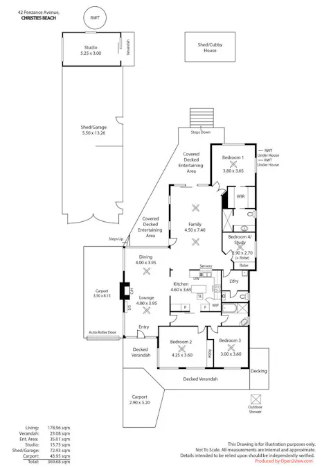 42 Penzance Avenue, Christies Beach, SA, 5165 - Floorplan 1
