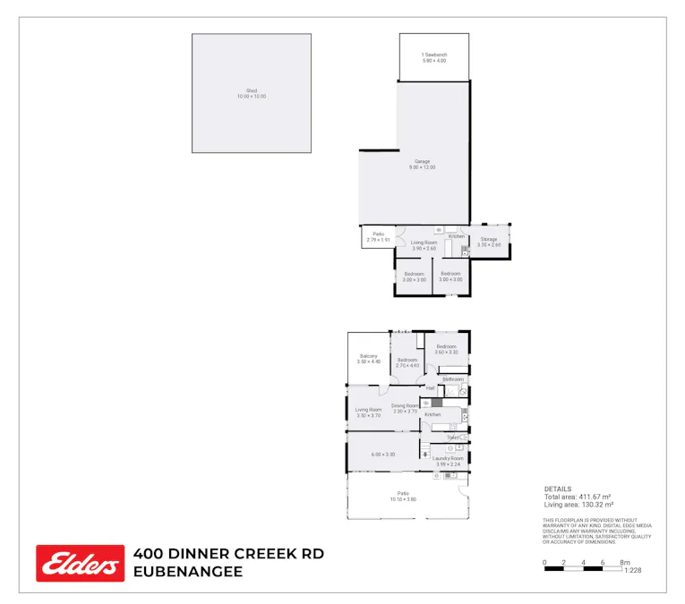 400 Dinner Creek Road, Eubenangee, QLD, 4860 - Floorplan 1