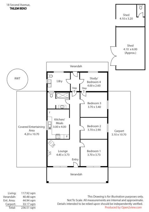 18 Second Avenue, Tailem Bend, SA, 5260 - Floorplan 1