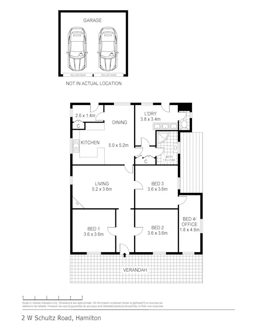 2 W Schultz Road, Hamilton, VIC, 3300 - Floorplan 1