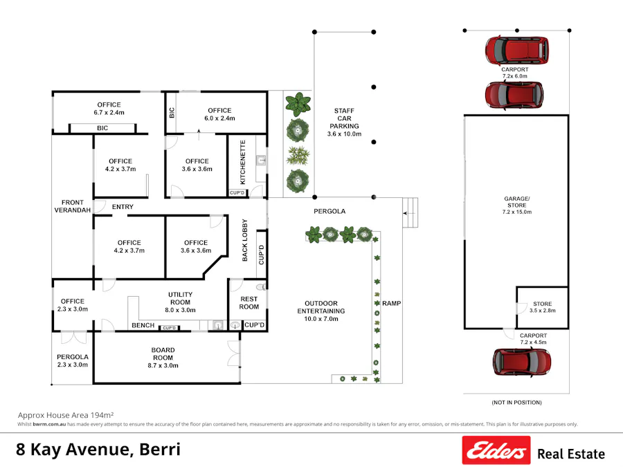 8 Kay Avenue, Berri, SA, 5343 - Floorplan 1