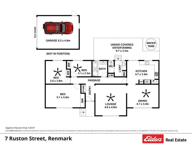 7 Ruston Street, Renmark, SA, 5341 - Floorplan 1