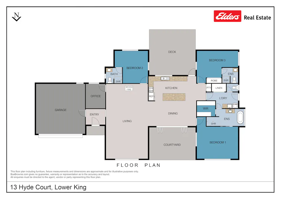 13 Hyde Court, Lower King, WA, 6330 - Floorplan 1