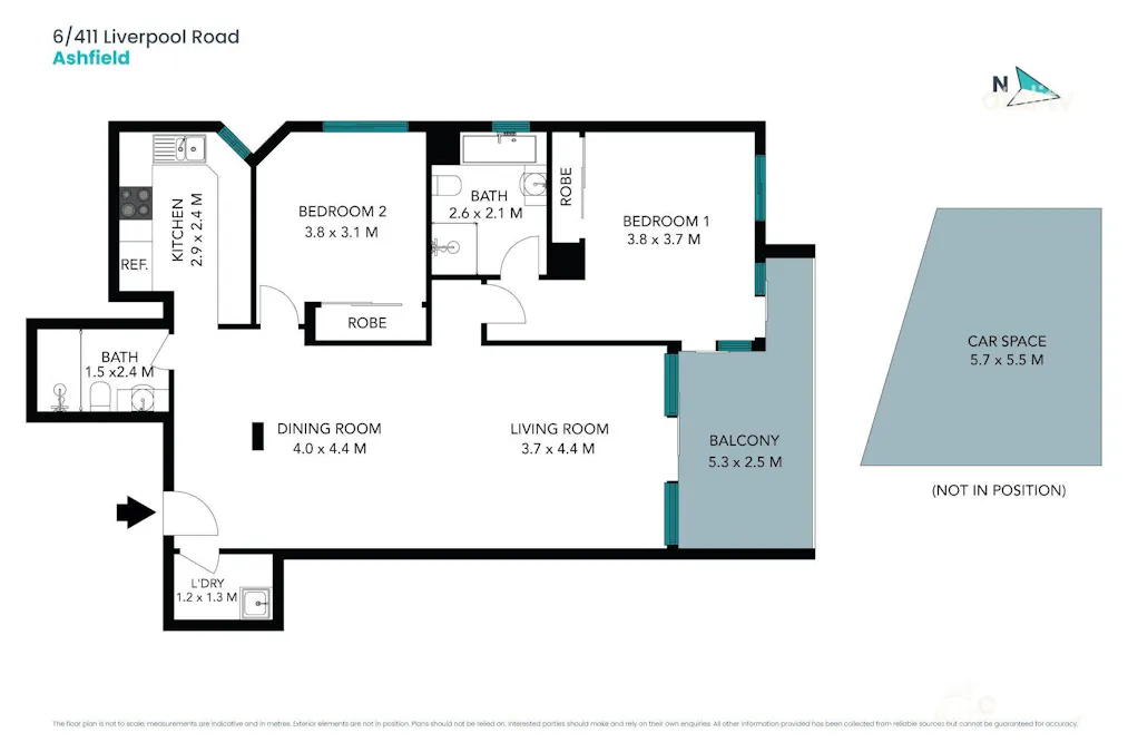 6/411-415 Liverpool Road, Ashfield, NSW, 2131 - Floorplan 1