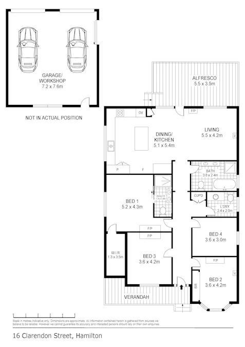 16 Clarendon Street, Hamilton, VIC, 3300 - Floorplan 1