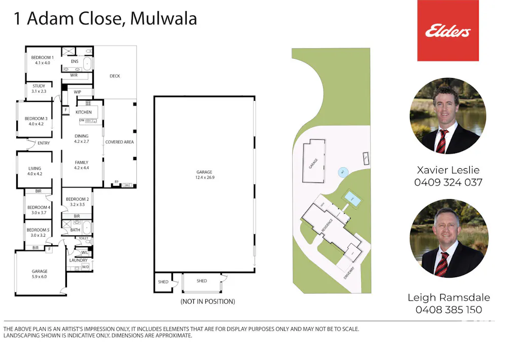1 Adam Close, Mulwala, NSW, 2647 - Floorplan 1