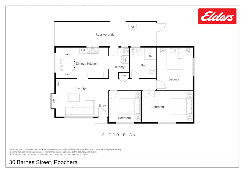 30 Barnes Street, Poochera, SA, 5655 - Floorplan 1