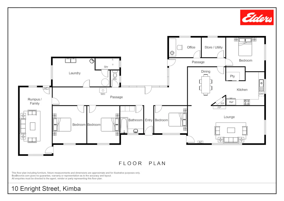 10 Enright Street, Kimba, SA, 5641 - Floorplan 1
