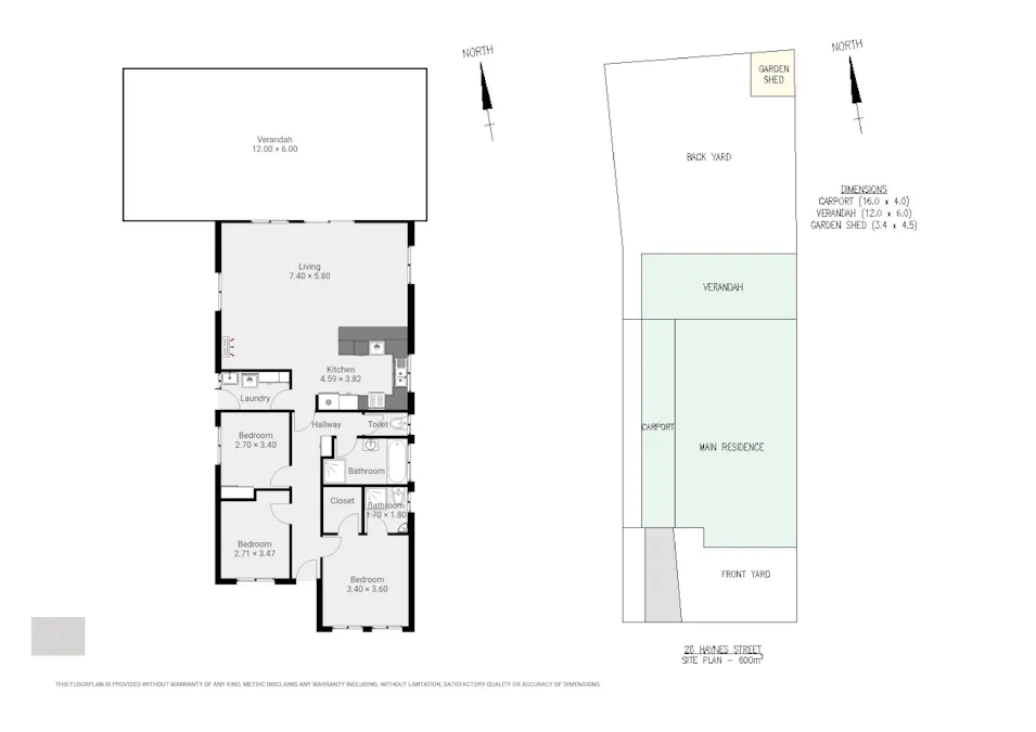 28 Haynes Street, Whyalla Norrie, SA, 5608 - Floorplan 1