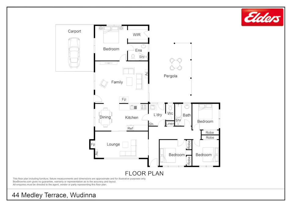 44 Medley Terrace, Wudinna, SA, 5652 - Floorplan 1