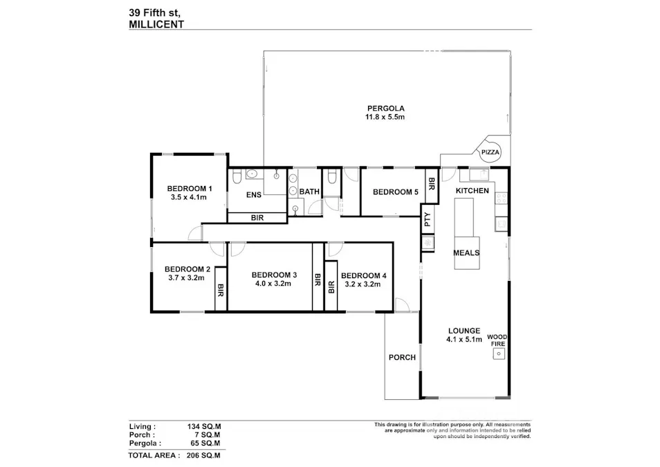39 Fifth Street, Millicent, SA, 5280 - Floorplan 1