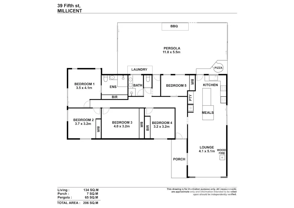 39 Fifth Street, Millicent, SA, 5280 - Floorplan 1