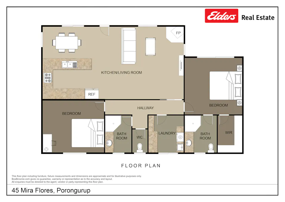 45 Mira Flores Avenue, Porongurup, WA, 6324 - Floorplan 1
