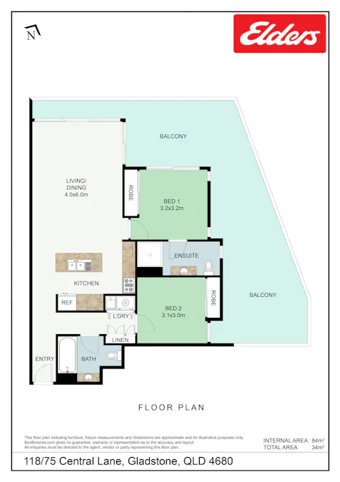118/75 Central Lane, Gladstone Central, QLD, 4680 - Floorplan 1