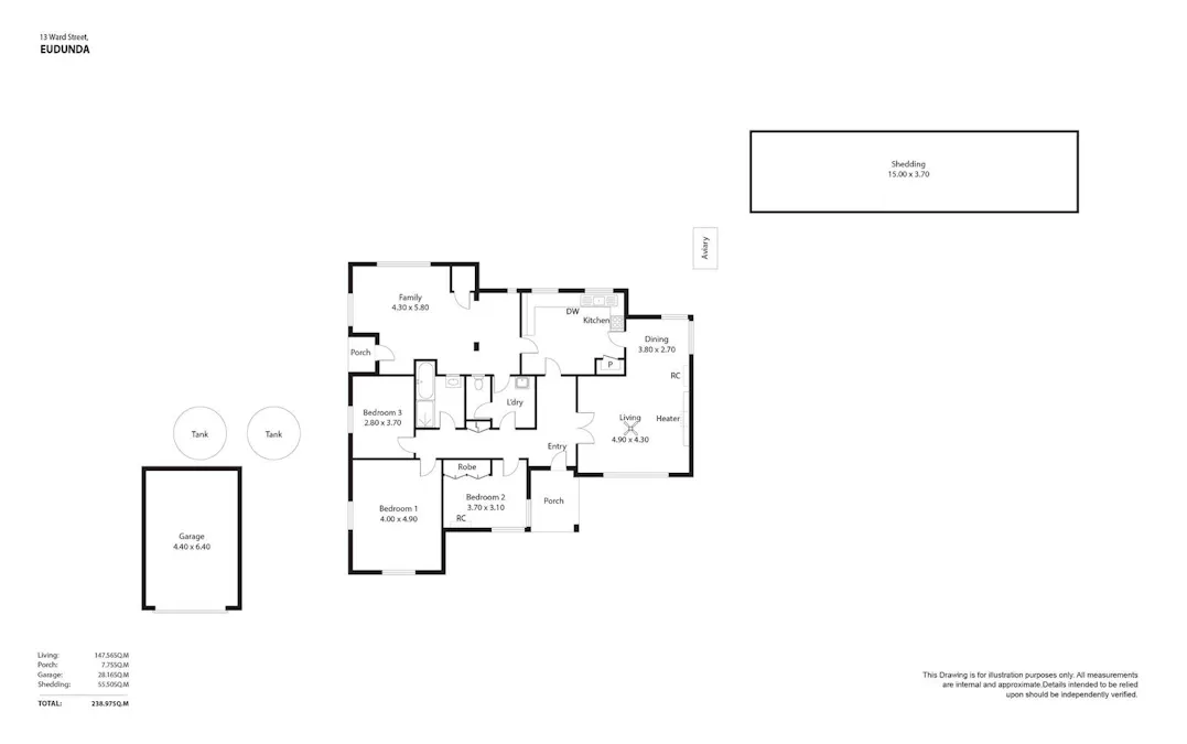 13 Ward Street, Eudunda, SA, 5374 - Floorplan 1