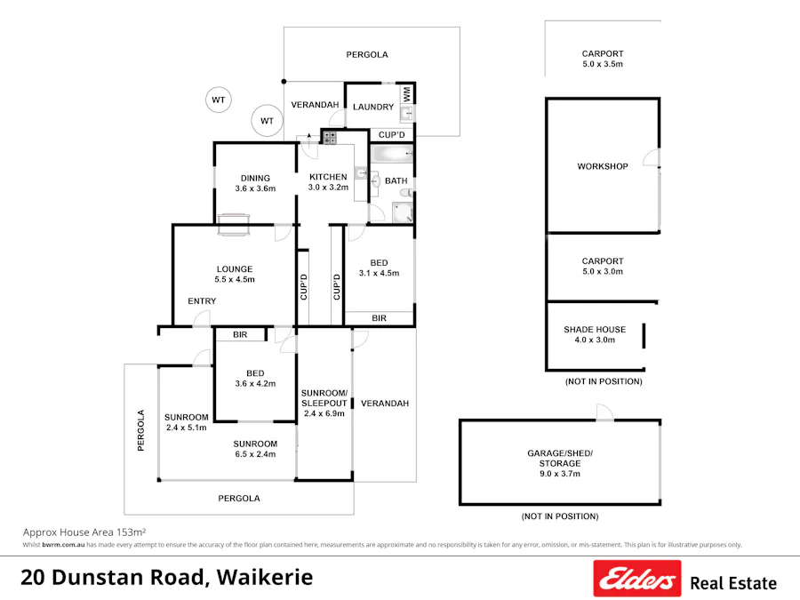 20 Dunstan Road, Waikerie, SA, 5330 - Floorplan 1