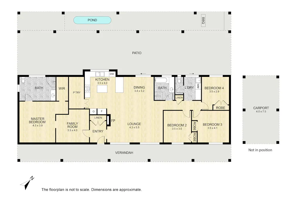 246 Church Gully Road, Coondle, WA, 6566 - Floorplan 1