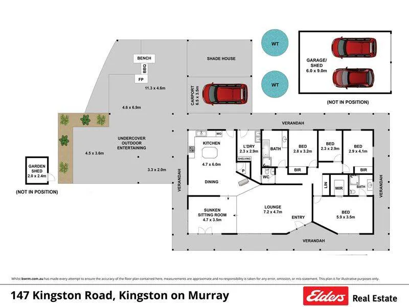 147 Kingston Road, Kingston On Murray, SA, 5331 - Floorplan 1
