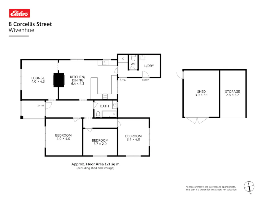 8 Corcellis Street, Wivenhoe, TAS, 7320 - Floorplan 1