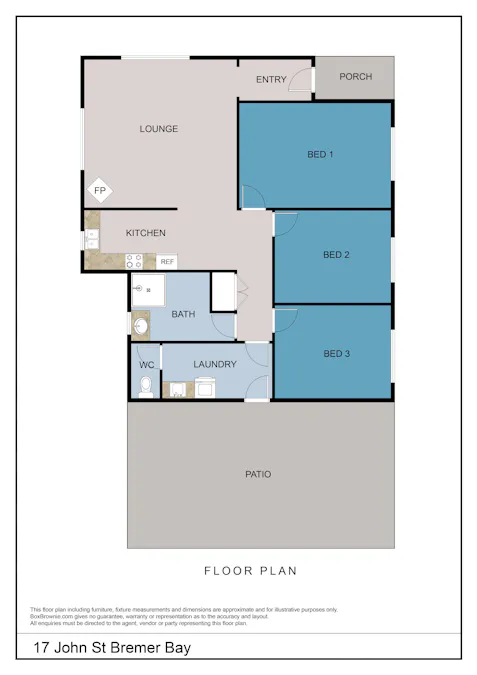17 John Street, Bremer Bay, WA, 6338 - Floorplan 1