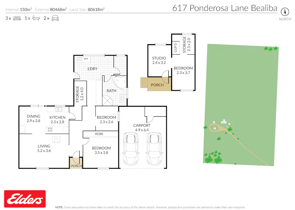 617 Ponderosa Road, Bealiba, VIC, 3475 - Floorplan 1