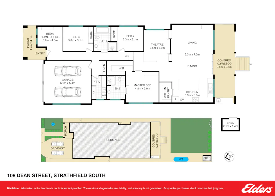 108 Dean Street, Strathfield South, NSW, 2136 - Floorplan 1