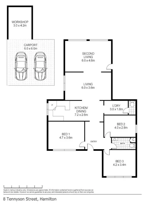8 Tennyson Street, Hamilton, VIC, 3300 - Floorplan 1